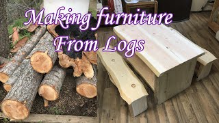 Secrets of Live Edge Furniture: Kids Table set & Coffee table