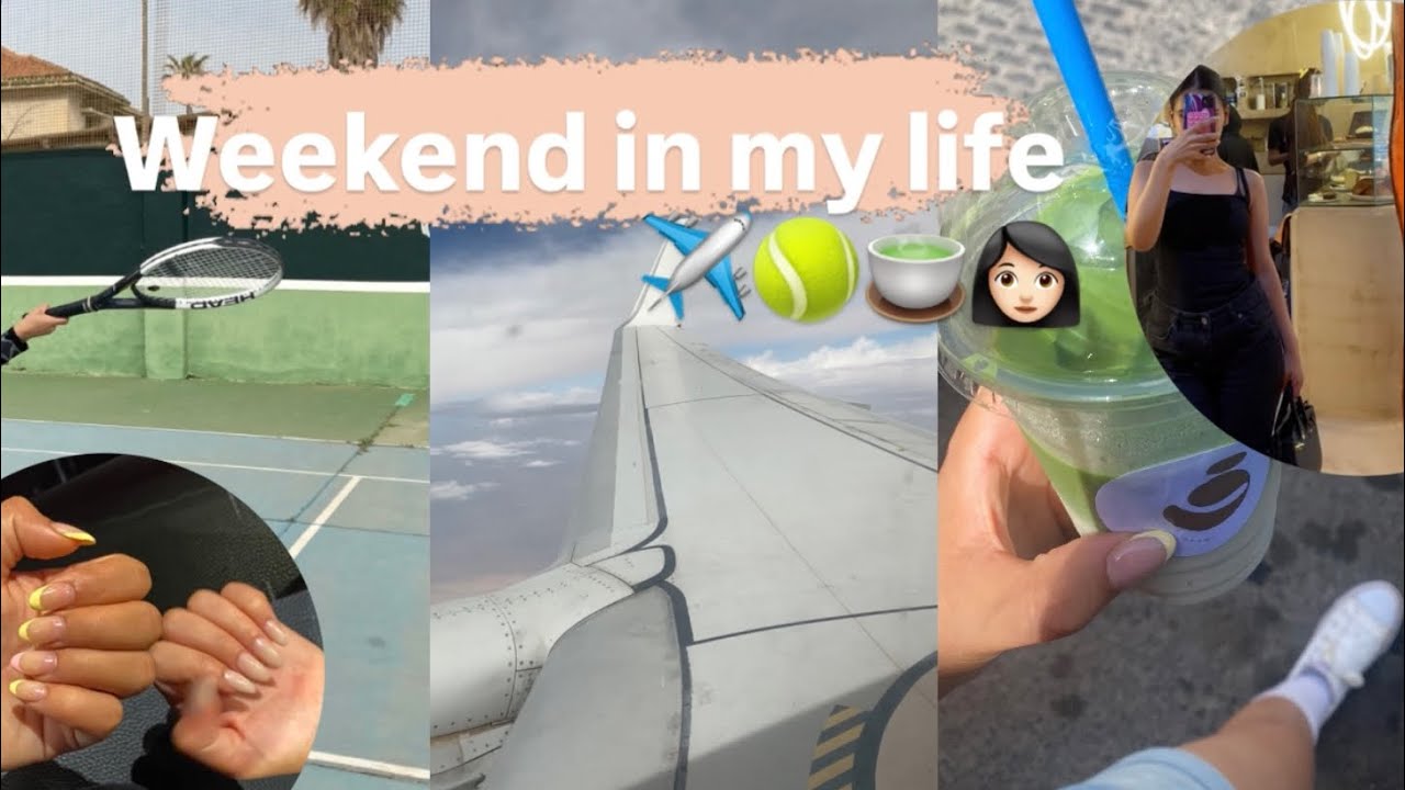 Vlog03||weekend in my life~airport ~Friends ~workout✈️👩🏻🏓🍵