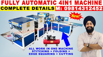 Fully Automatic Exercise Notebook Making Machine, 4in1 Notebook Making Machin, Notebook Machin Price