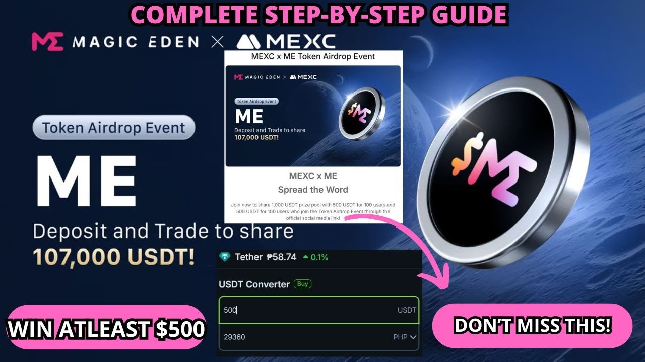 MEXC X MAGIC EDEN TOKEN AIRDROP EVENT | WIN ATLEAST $500 | COMPLETE ALL ...