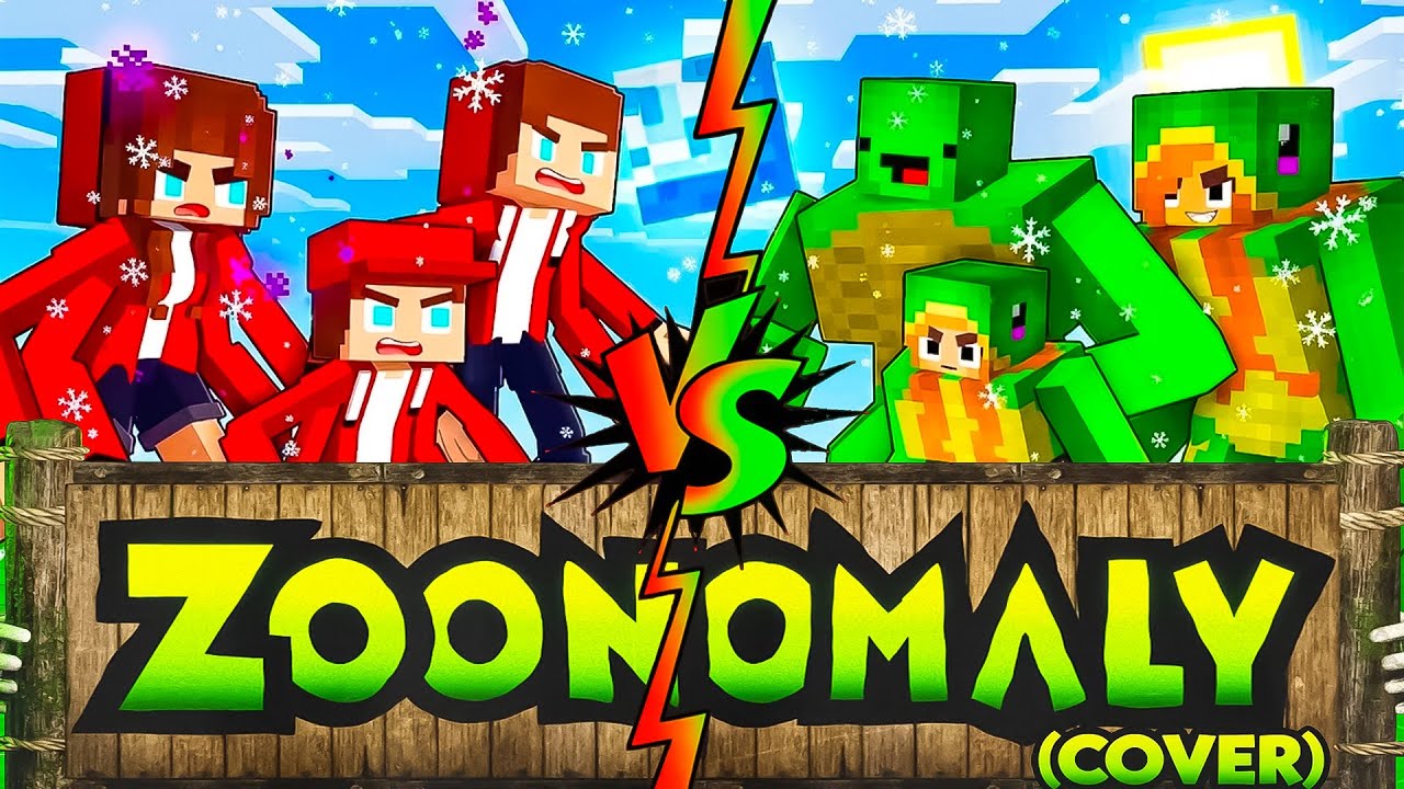 JJ ENDERMAN vs Mikey ZOMBIE in Maizen Minecraft | Zoonomaly Theme Song (COVER)