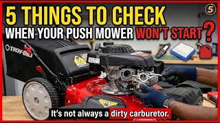 Troy-Bilt TB240 160cc Lawn Mower Won't Start Easy FIX!! JOATD