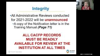 CACFP Training Manual Workshop (11-9-21)