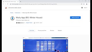 Multy App (BG: Winter House) extension removal video. screenshot 1