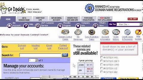 How to change Domain Name Server(DNS) at Godaddy.com - Host Department LLC
