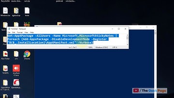 Sticky Notes not working in Windows 10