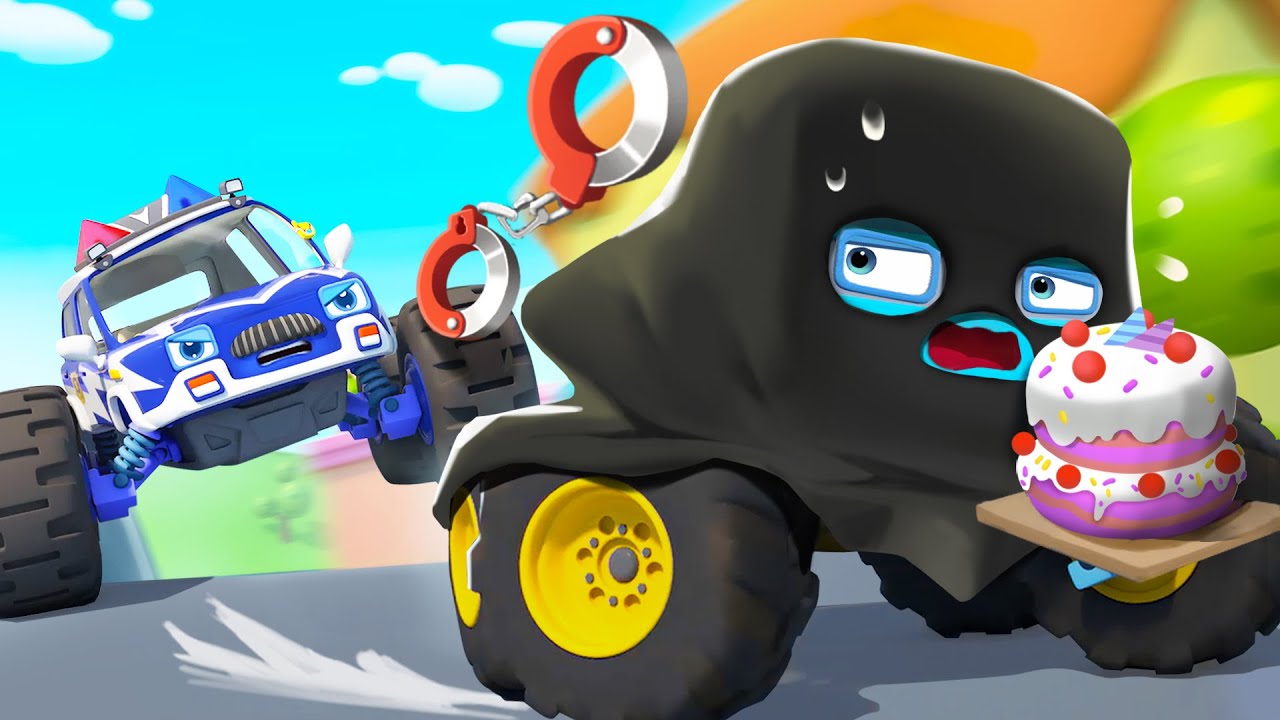 Monster Police Truck Rescue Team | Monster Truck | Fire Truck | Kids Song | BabyBus - Cars World