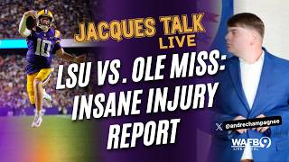 QB1 DOUBTFUL days before kickoff for LSU at Ole Miss; PLUS Jacques on the road to Oxford