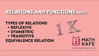 Reflexive Symmetric Transitive relations Grade 12 Chapter 1 RELATIONS & FUNCTIONS CBSE Part 1 screenshot 1
