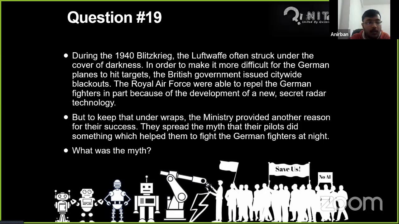 Sci-Tech Quiz Prelims | Grand Quizzing Week '21 | QuNITe NIT Jamshedpur