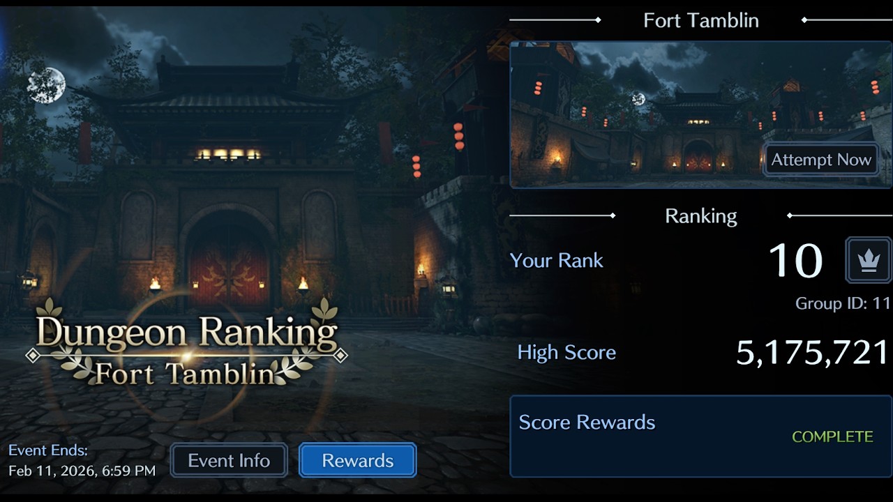 FF7EC Fort Tamblin 5.175 million score