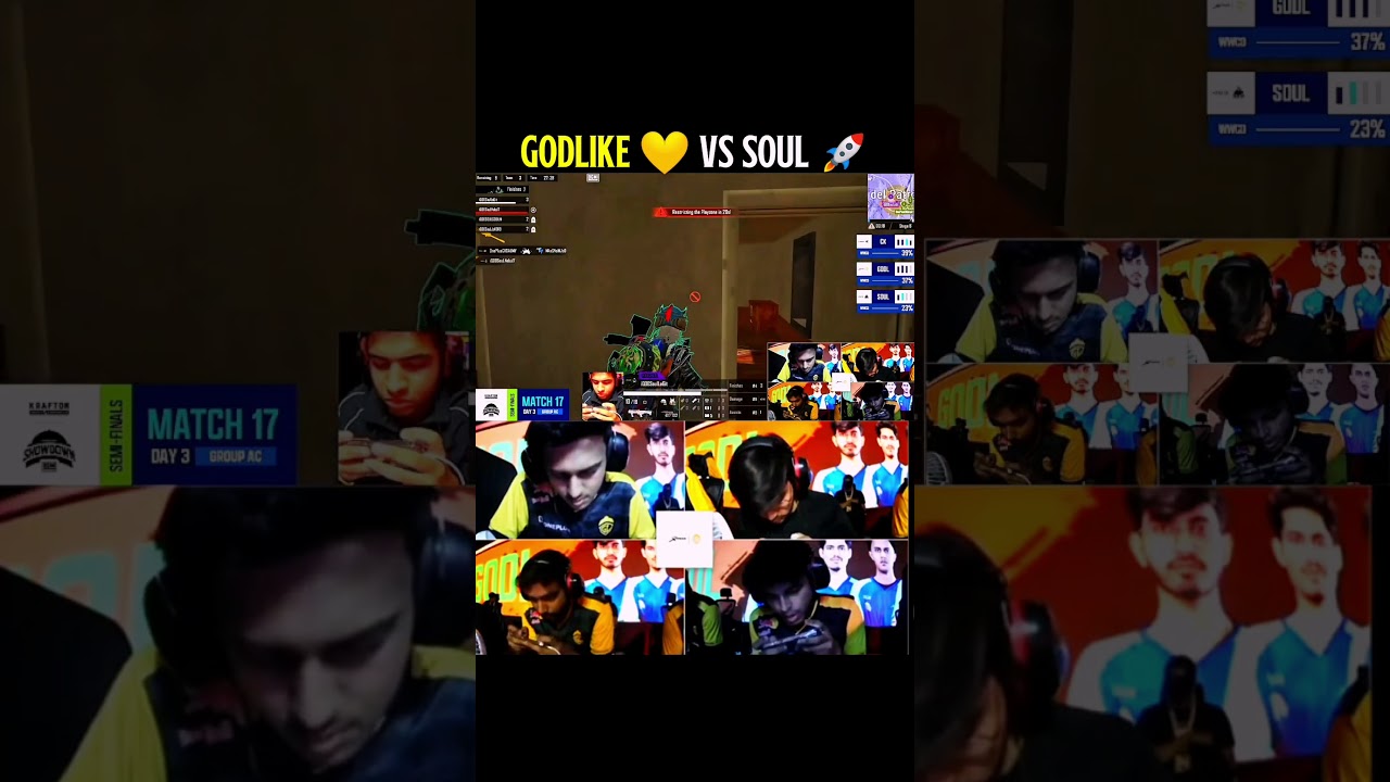 Godlike vs Soul 3v4 Intense Fight in BMSD 🔥 | Jonathan Clutch Moment 