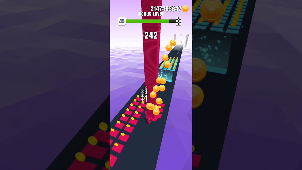 Level 45 Stack Color Hack Unlimited Coin and Mod Apk Max Speed Player