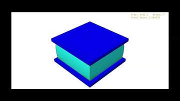 Compression test of polyurethane foam specimen using Abaqus #abaqus #xfem #fem.