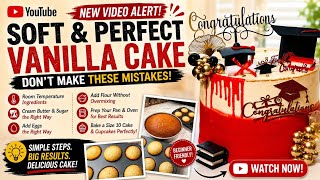 The Secret to a Soft & Beautiful Vanilla Cake 🍰 SAVE this video for your next baking day and SHARE🙏 screenshot 4