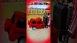 Big & Small Mercedes car vs 3D model Rainbow and Belaz