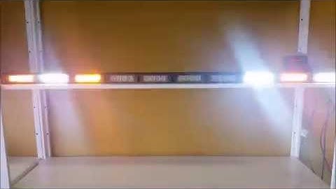 49" Directional Traffic Advisor Strobe LightBar Amber & White