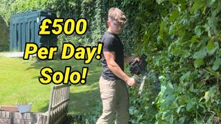 £500 in a day GARDEN MAINTENANCE solo as a TEEN!