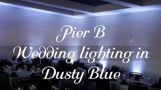 Pier B Wedding lighting by Duluth Event Lighting