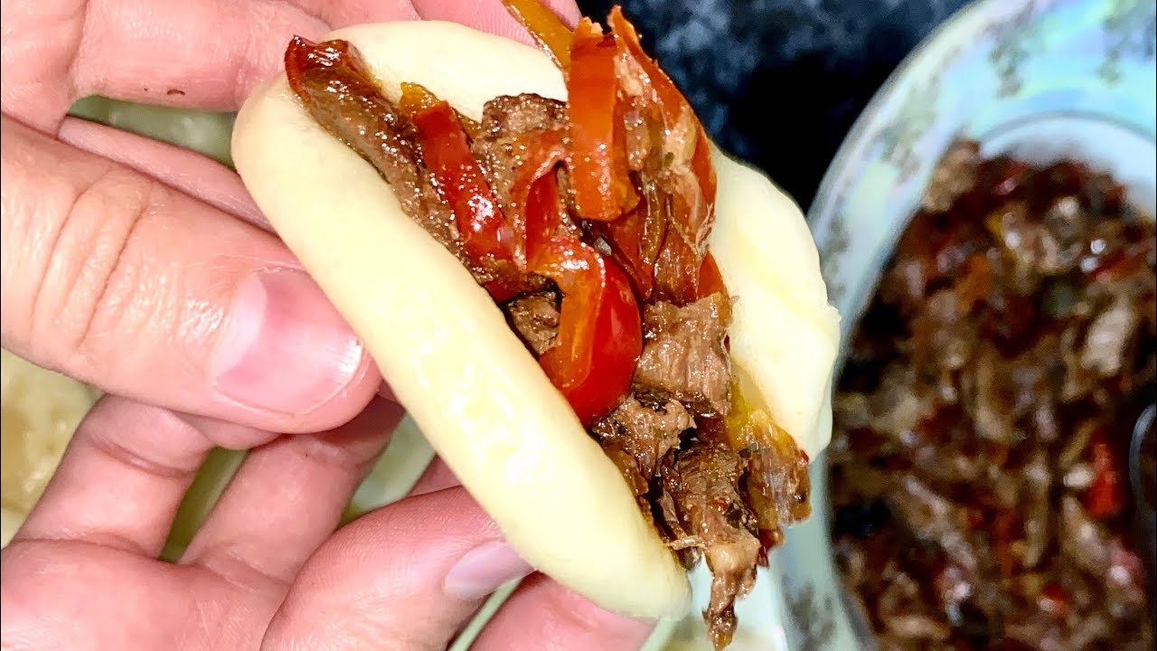 Бао с начинкой Булочки на пару Нереально вкусно - YouTube