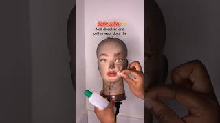 How to clean your dummy head #viral #shorts #wig #hairstylist #hairrevamp #mannequin