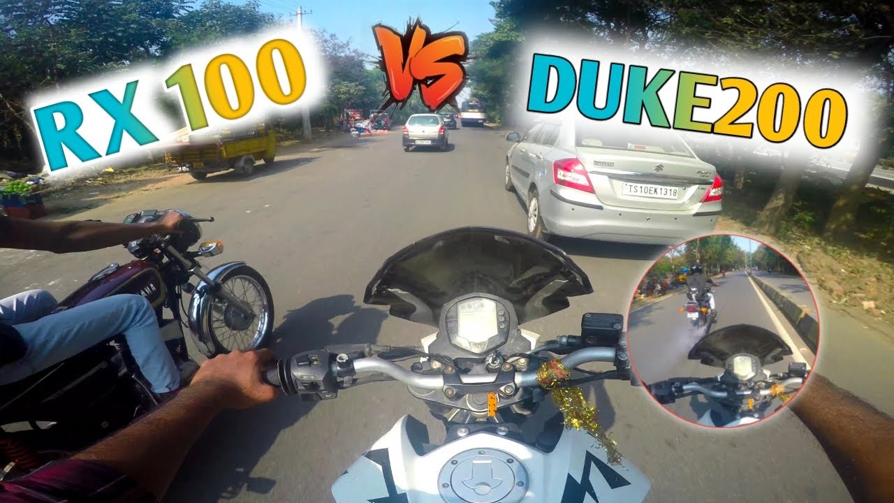 RX100 VS DUKE200 || TRAFFIC RACE || 