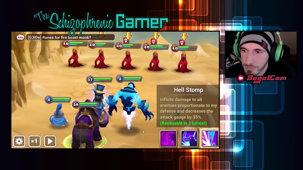 SUMMONERS WAR - Basalt the Dark Battle Mammoth - Gameplay Spotlight