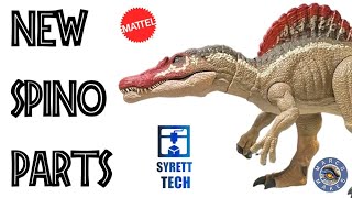 Spinosaurus Plastic Surgery! Applying the Syrett Tech Replacement Parts on the Mattel Spinosaurus