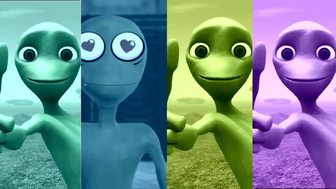 Alien dance VS Funny alien VS Dame tu cosita VS Funny alien dance VS Green alien dance VS Dance song