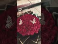 trending sound🫀hand made diy ribbon roses bouquet 💐 #flowergift #love #flowerarrangement #newmusic
