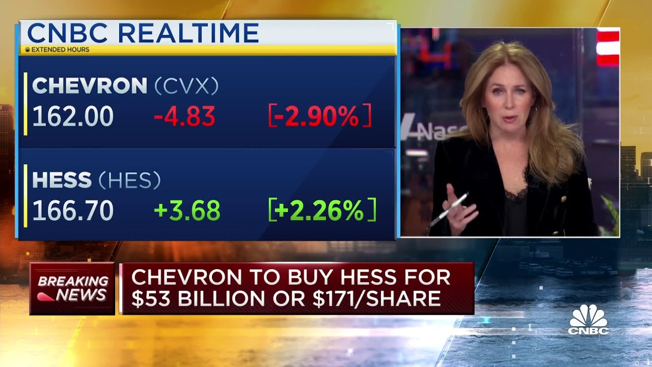 Chevron Purchases Hess in $53 Billion Oil Megadeal