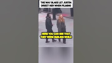 The WAY Blake Lively LET Justin Baldoni Direct her when filming It Ends With Us😳🥺 #shorts #trending