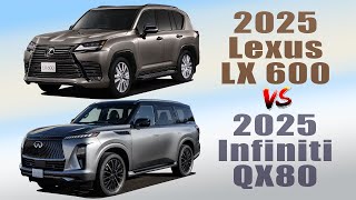 2025 Lexus LX 600 vs 2025 Infiniti QX80 - Similarities And Differences