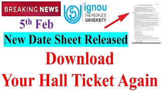 [Breaking News] Feb 2021 Exam New Date Sheet Released || Download Your Hall Ticket again ||