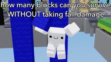 how many blocks can you fall WITHOUT taking any fall damage?