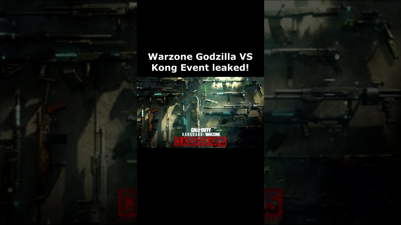 Warzone Godzilla VS Kong event leaked 