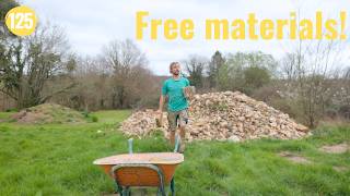 Building Stone Borders for Raised Beds & Setting Up More Solar | Renovation in Southern France #125