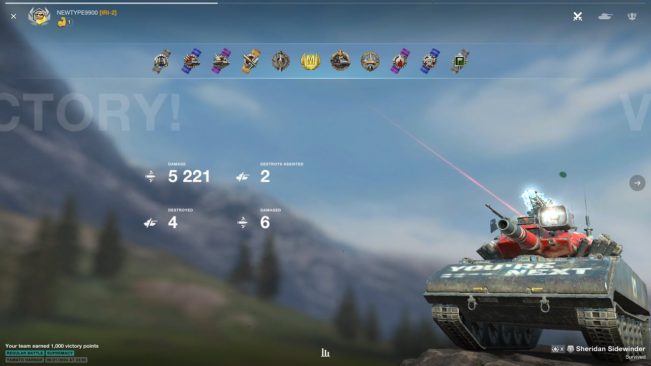 World Of Tank Blitz Sheridan Ace Tanker  ☆*: .｡. o(≧▽≦)o .｡.:*☆