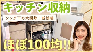 【キッチン収納】シンク下(観音開き)の収納術・掃除・断捨離