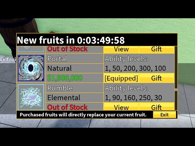 When PORTAL Fruit is Available in Stock🌀 (Blox Fruits) 