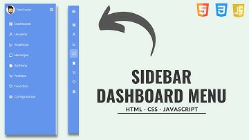 MENU SIDEBAR - DASHBOARD CON HTML CSS JS