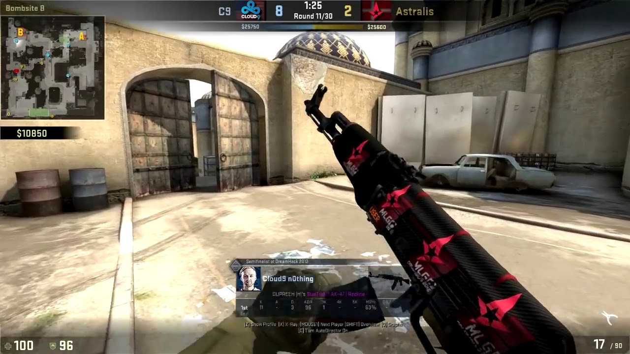 CS GO POV   Cloud9 n0thing vs Astralis dust2 @ ECS Season 1 Finals