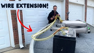 Extend your trolling motor wires.