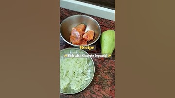 Fish with Chayote 🌟 #shorts #youtubeshorts #food #recipe #trending #ytshorts