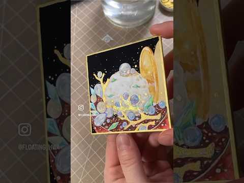 [수채화 채색] Birthstone Desserts - <strong>June</strong> Pearl✨탄생석 디저트 - 6월 진주 #watercolorpainting #<strong>shorts</strong>