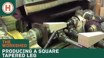 The Workshed: Producing a square leg on a Mattison rotary knife lathe | HAMMERSMITH