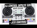 Hercules djcontrol inpulse  500 blanc unboxing  demo  jeux concours 