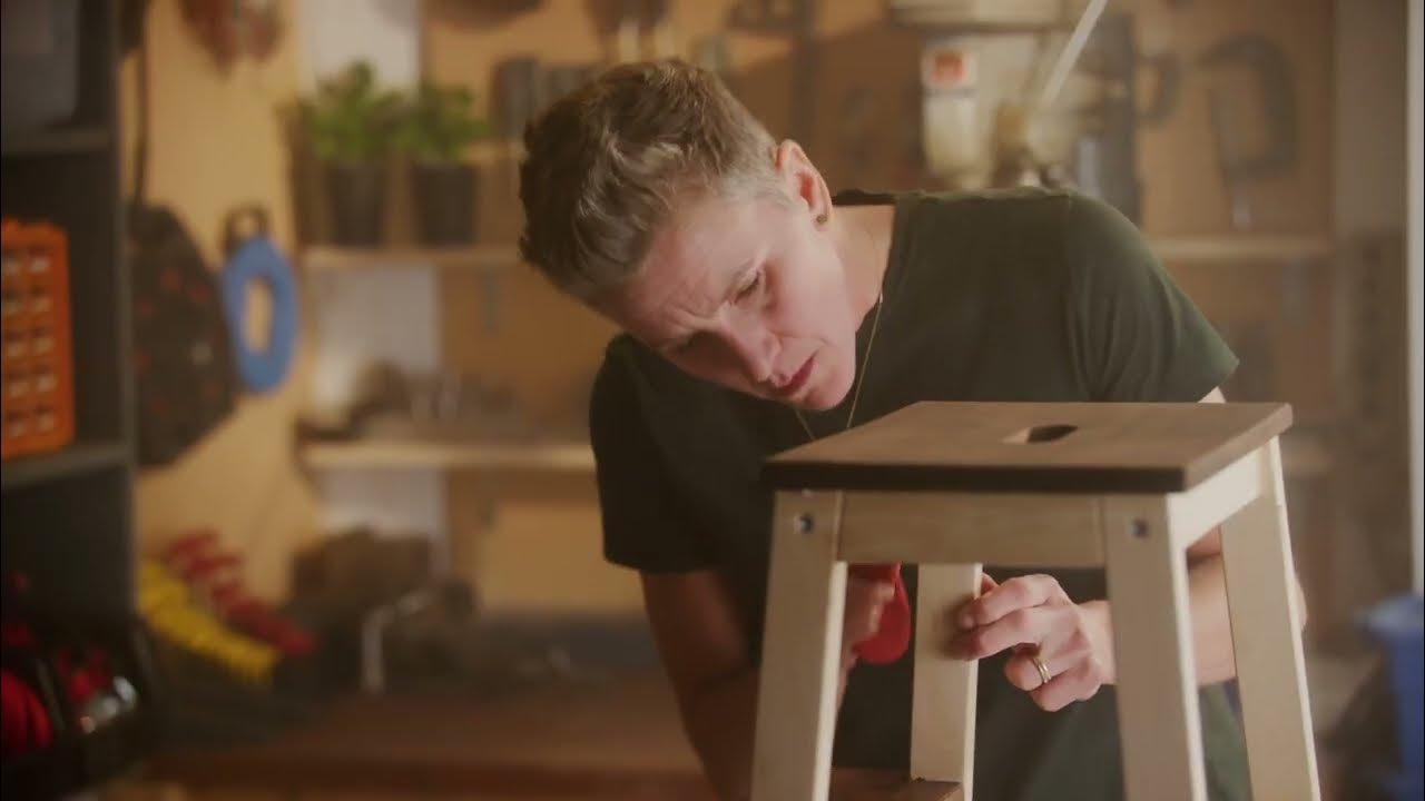 How to Refinish a Wood Stool YouTube