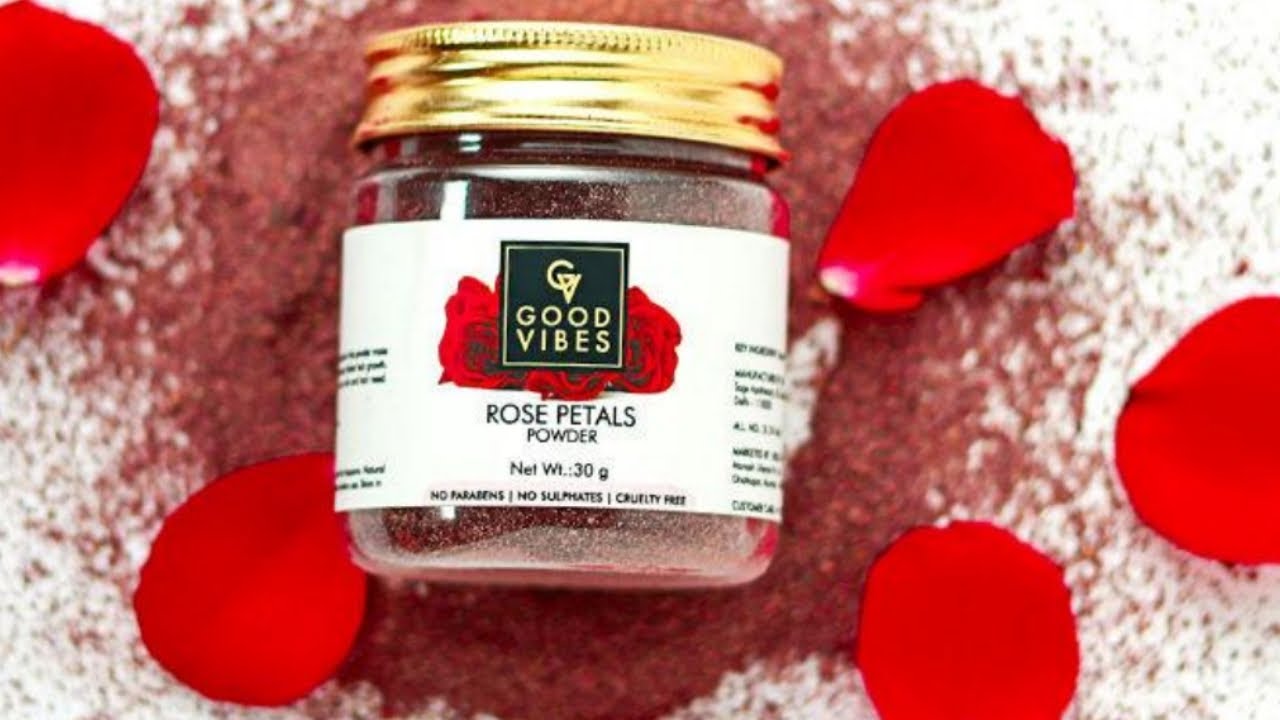 Good vibes rose petals powder face mask review YouTube