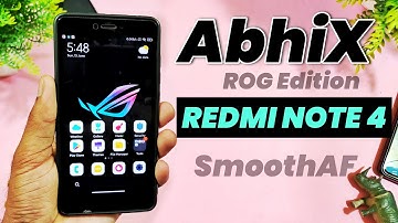 (Smooth) AbhiX ROG Edition for Redmi Note 4 Review, All latest features on MIUI 11